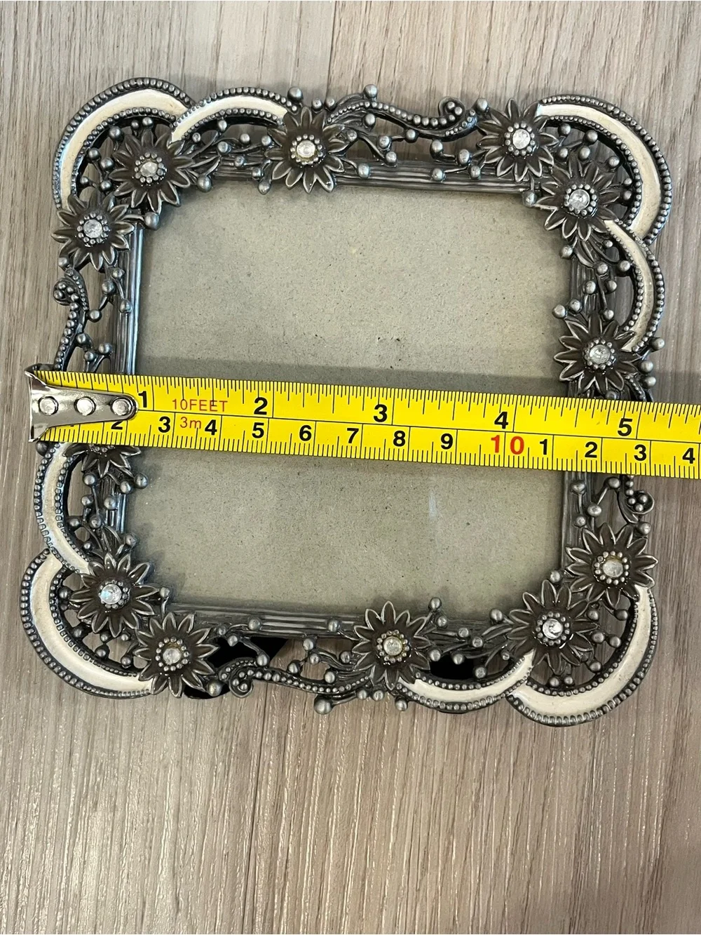 Ornate Celestial Metal Photo Frame Vintage